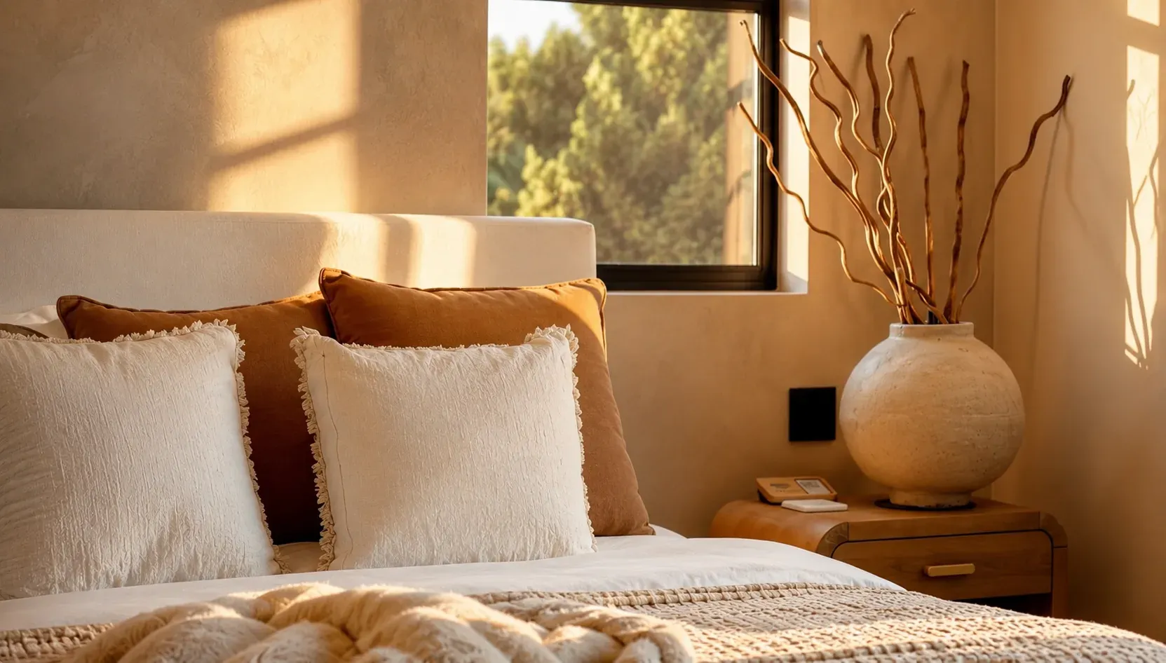Modern minimalist bedroom design showcase
